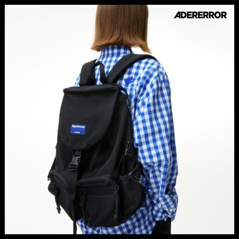【ADERERROR】Significant Tag Backpack 01 Noir