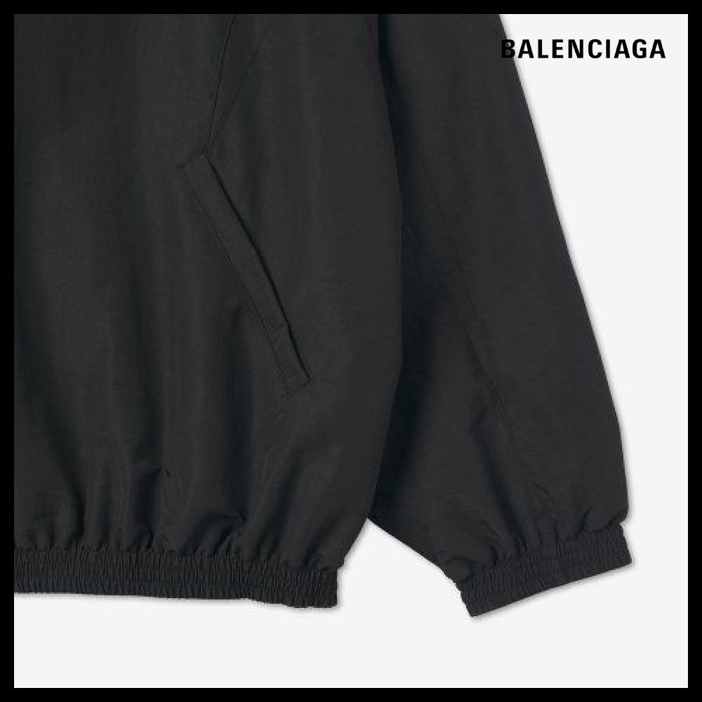 【BALENCIAGA】3B Sports Icon Pullover Tracksuit Jacket Black
