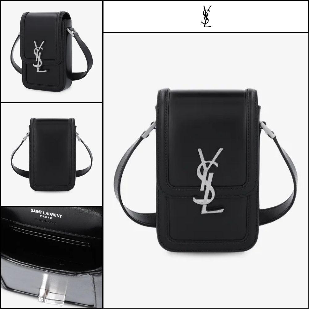 【Saint Laurent】Mini Monogram Solferino Crossbody Bag Black
