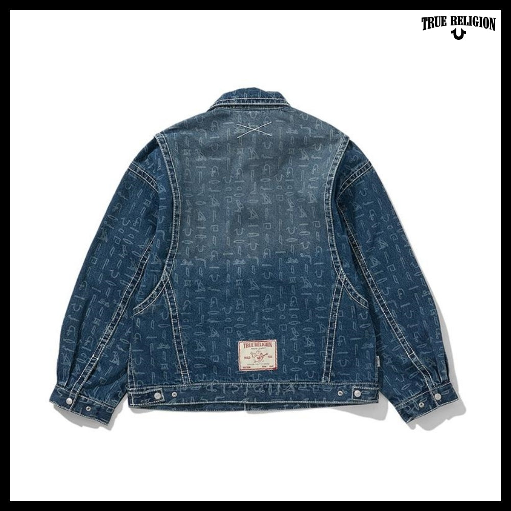 【TRUE RELIGION】Hieroglyphic Trucker Jacket 2Colors