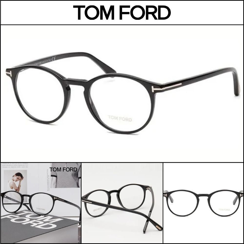 【TOM FORD】Round Horn-Rimmed Eyeglasses Fashion