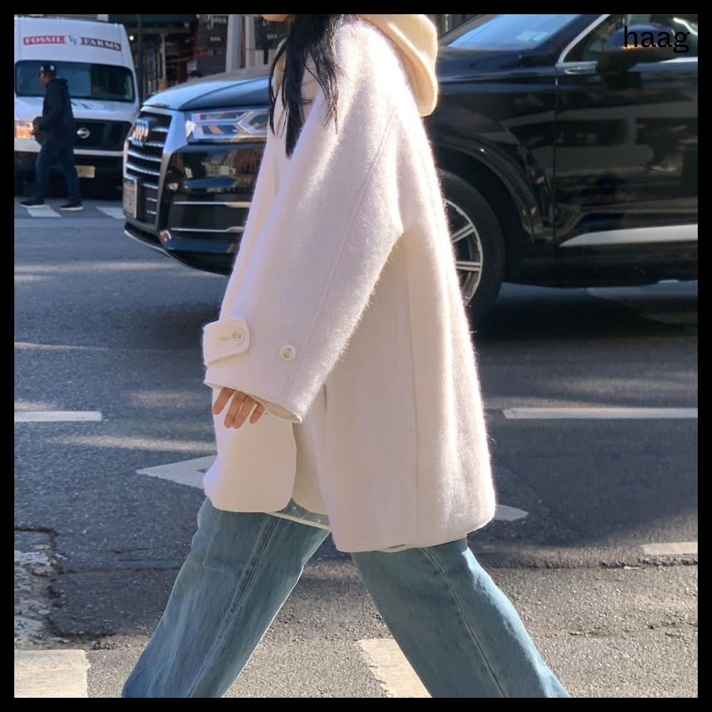 【HAAG】A Coat Cardigan Ivory