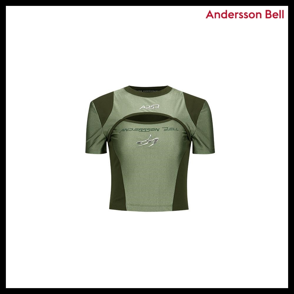 【ANDERSSON BELL】エッセンシャルカットアウトTシャツ (カーキ)