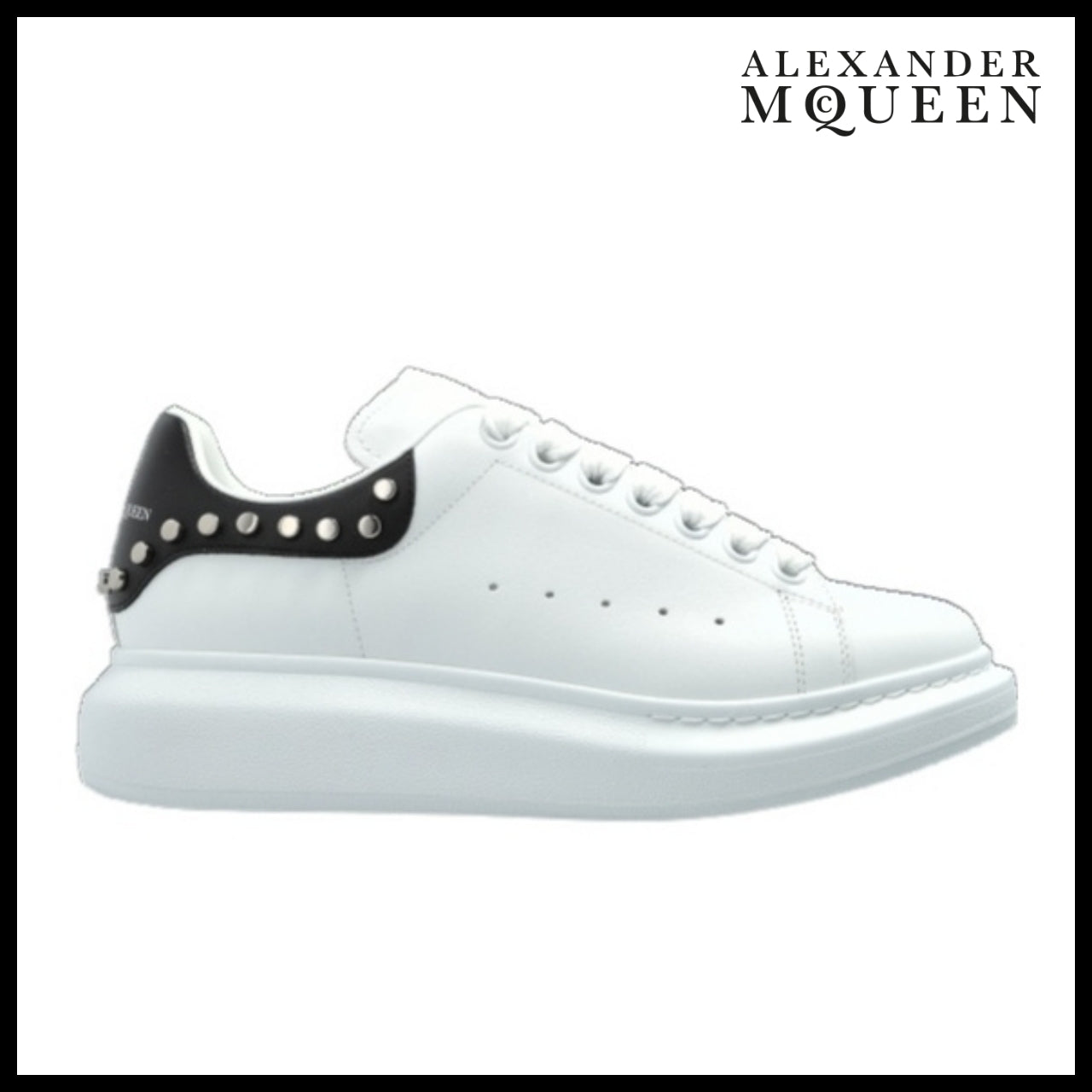 【Alexander Mcqueen】Oversized White Black Sneaker
