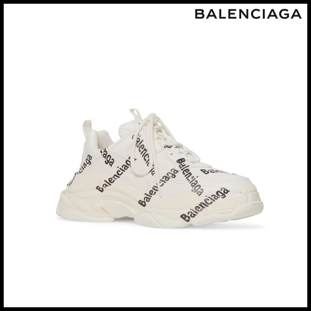 【BALENCIAGA】Triple S Logotype Sneaker White