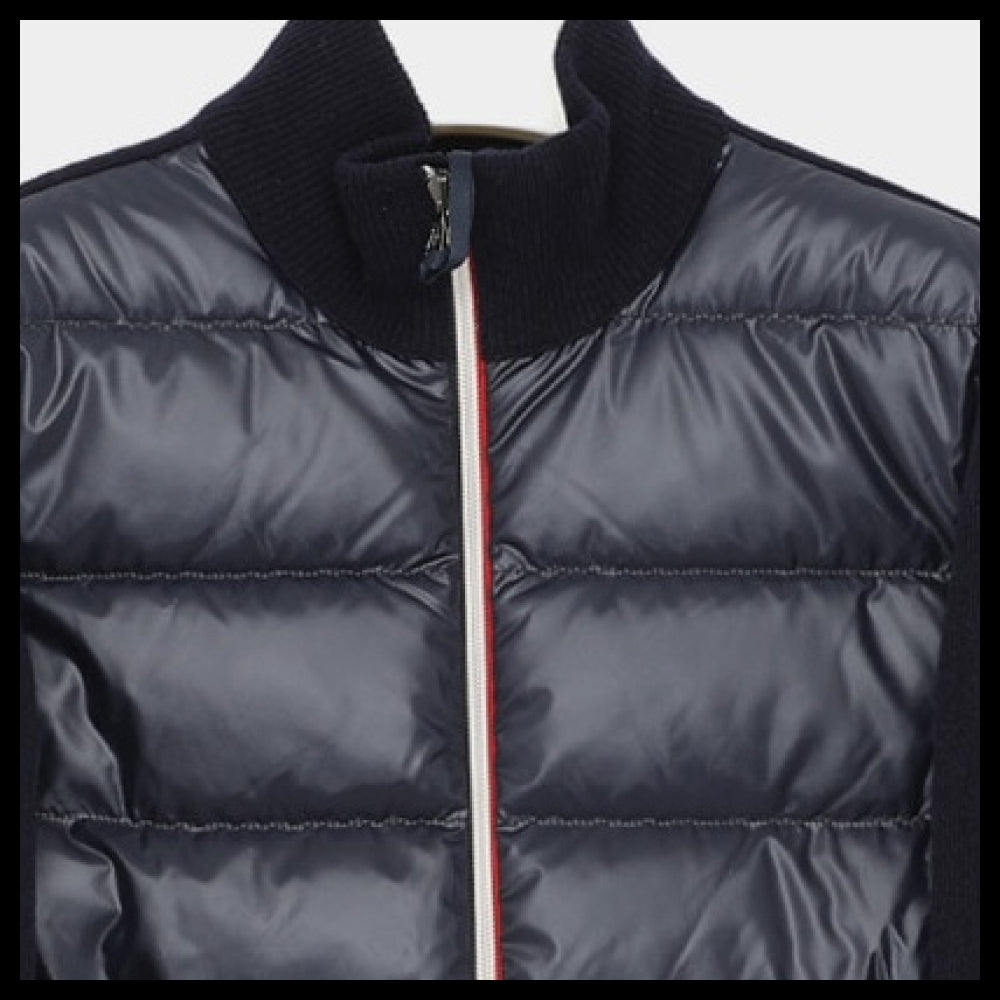 【MONCLER】Patch logo padded wool mix boys jacket