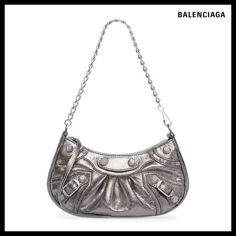 【BALENCIAGA】Le Cagole mini chabag silver metallized Arena