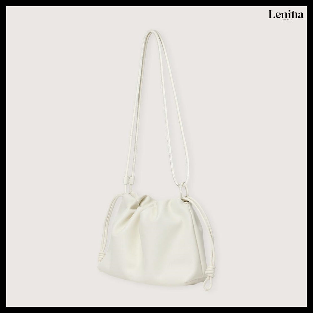【LENINA】Floria Shoulder Cross Bag White