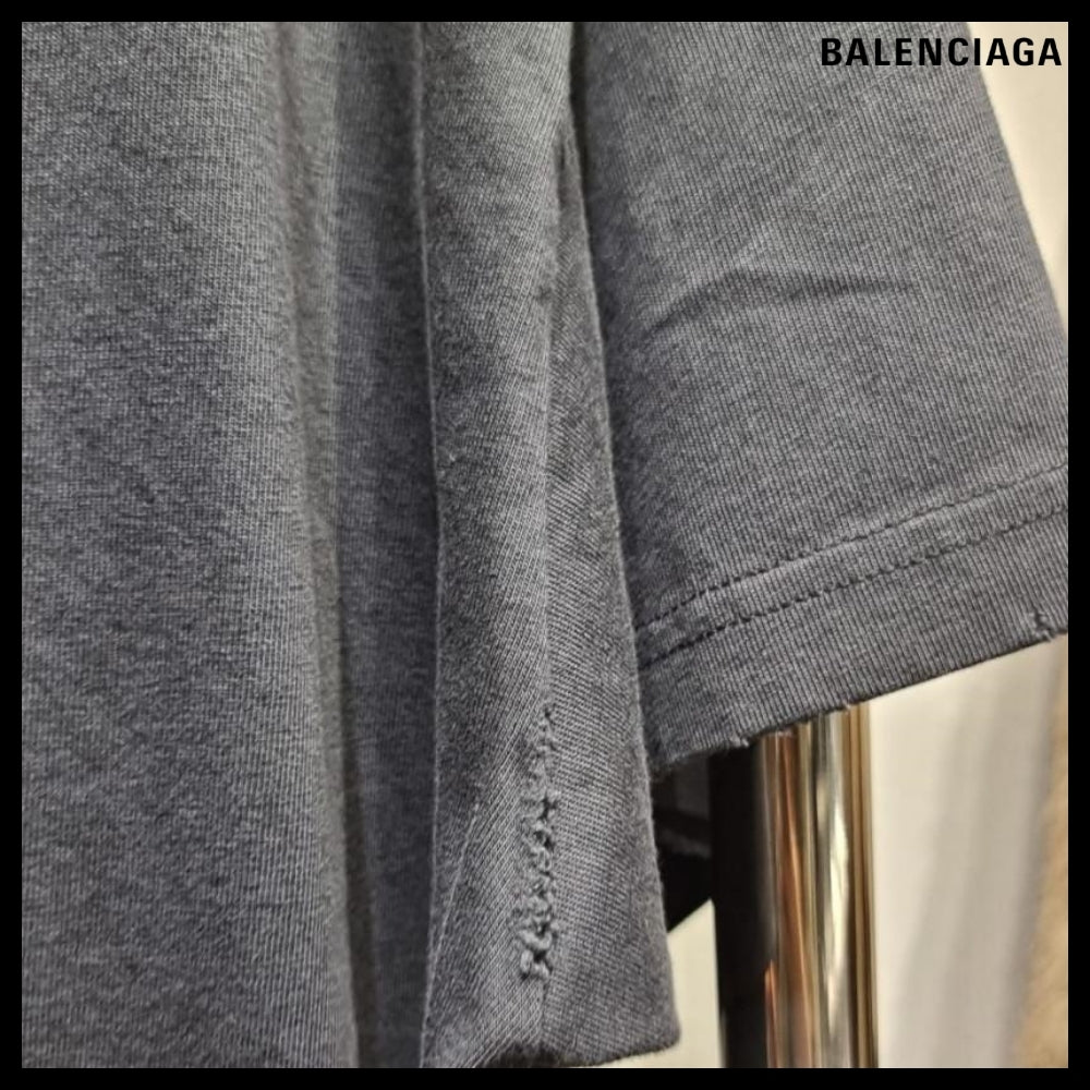 【BALENCIAGA】Oversized T-Shirt Faded Black White