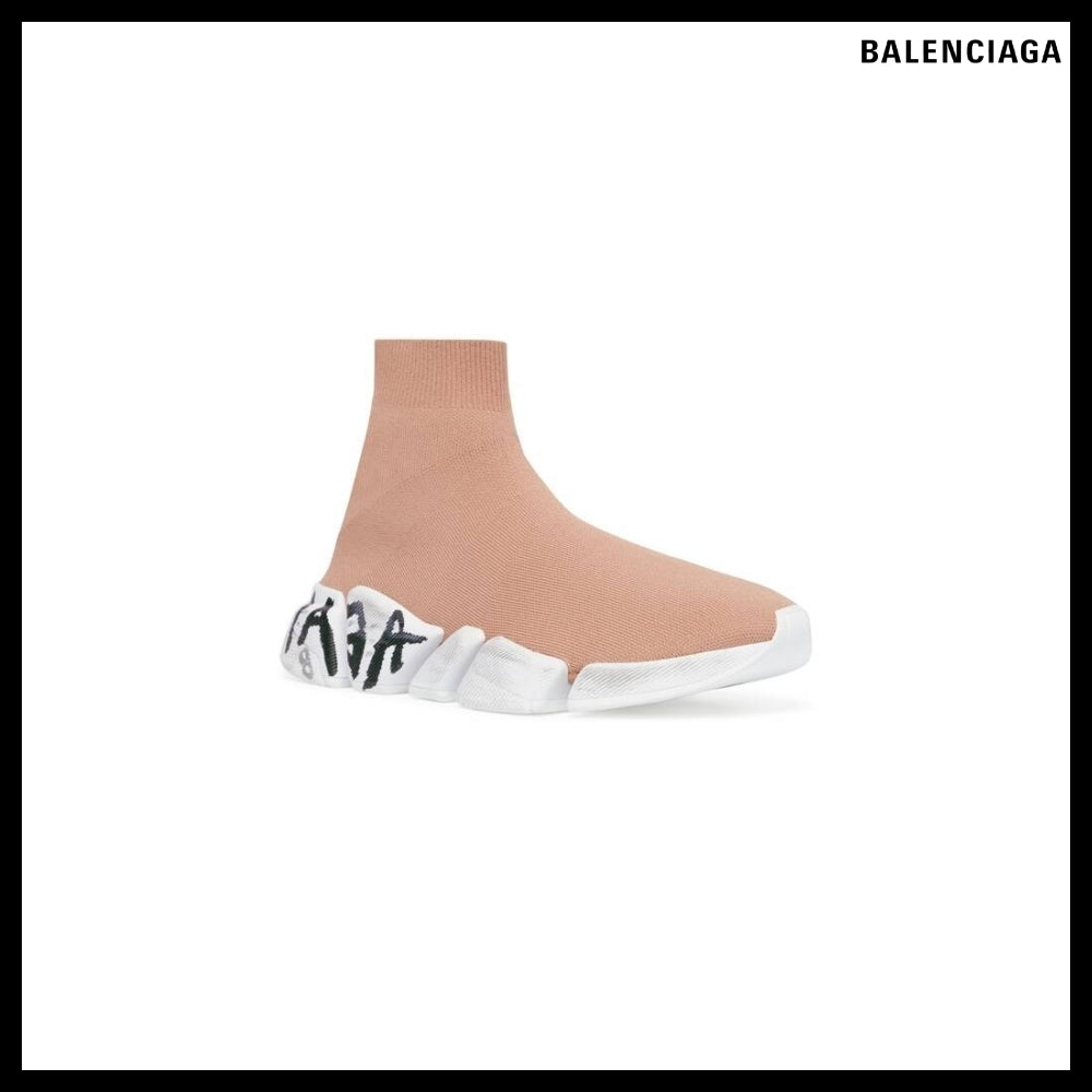 【BALENCIAGA】Speed 2.0 Graffiti Recycled Knit Sneaker