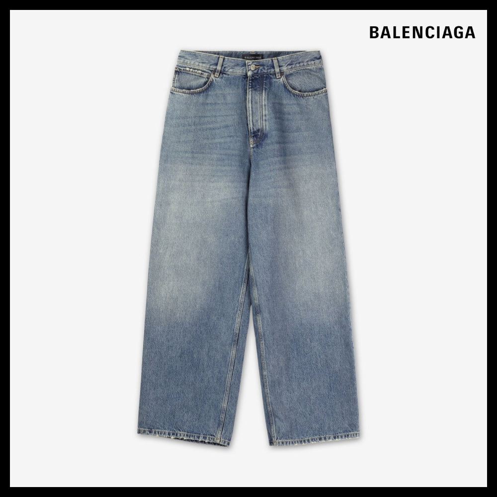 【BALENCIAGA】Baggy Denim Pants Sunbleached Blue