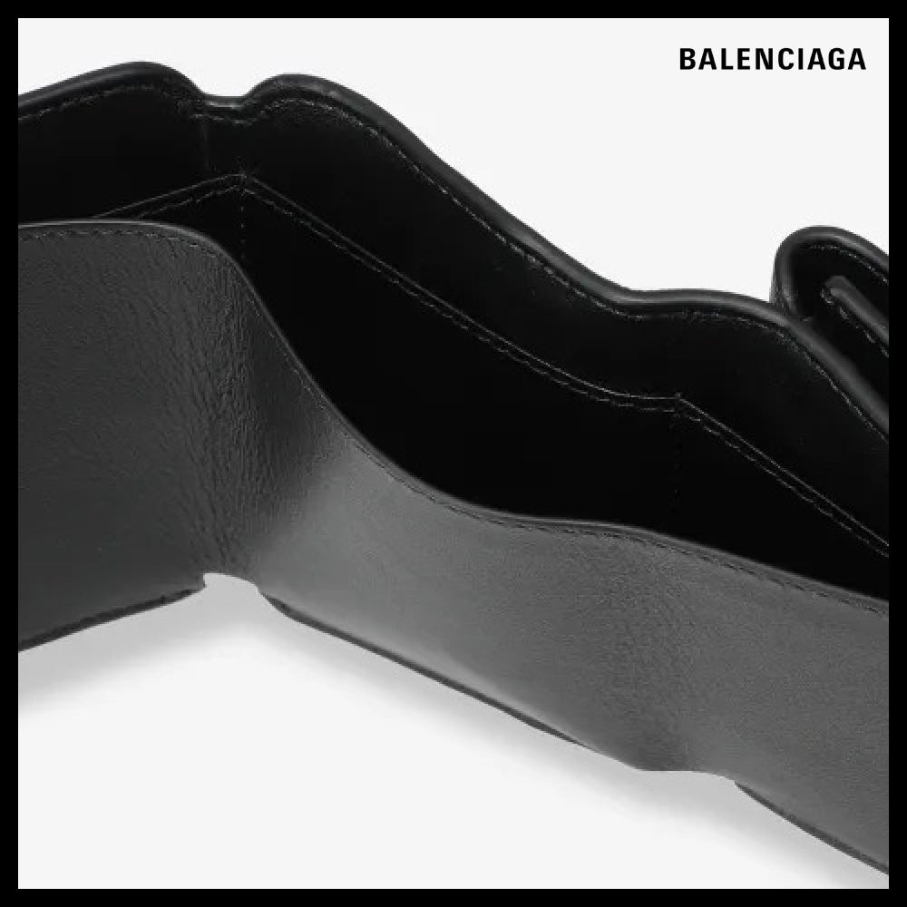 【BALENCIAGA】Cash 2.0 Mini Wallet - Black