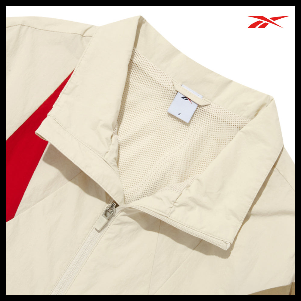 【REEBOK】Vector Flash Crop Windbreaker W Beige