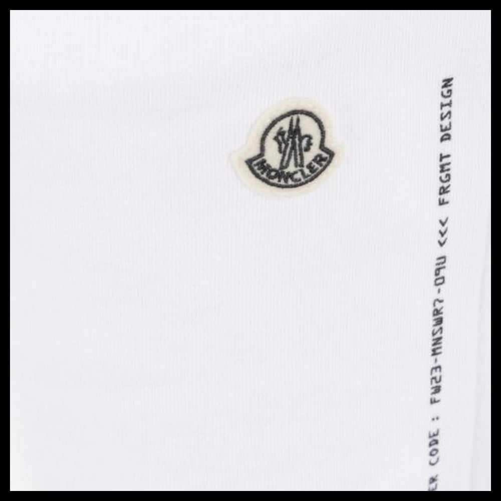 【MONCLER】Fragment Logo Patch Cotton Jogger Pants