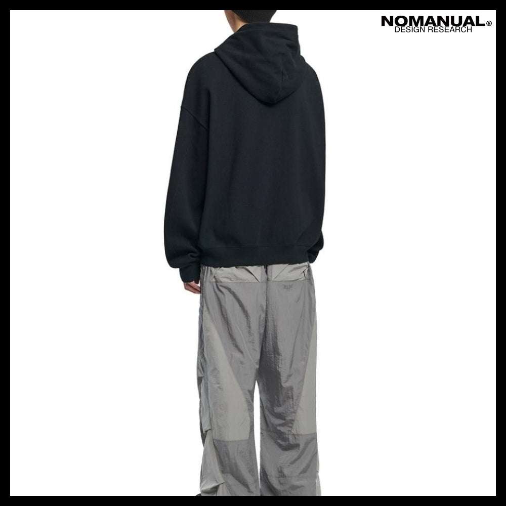 【NOMANUAL】NM WAFFLE HOODED ZIP UP 2 Colors