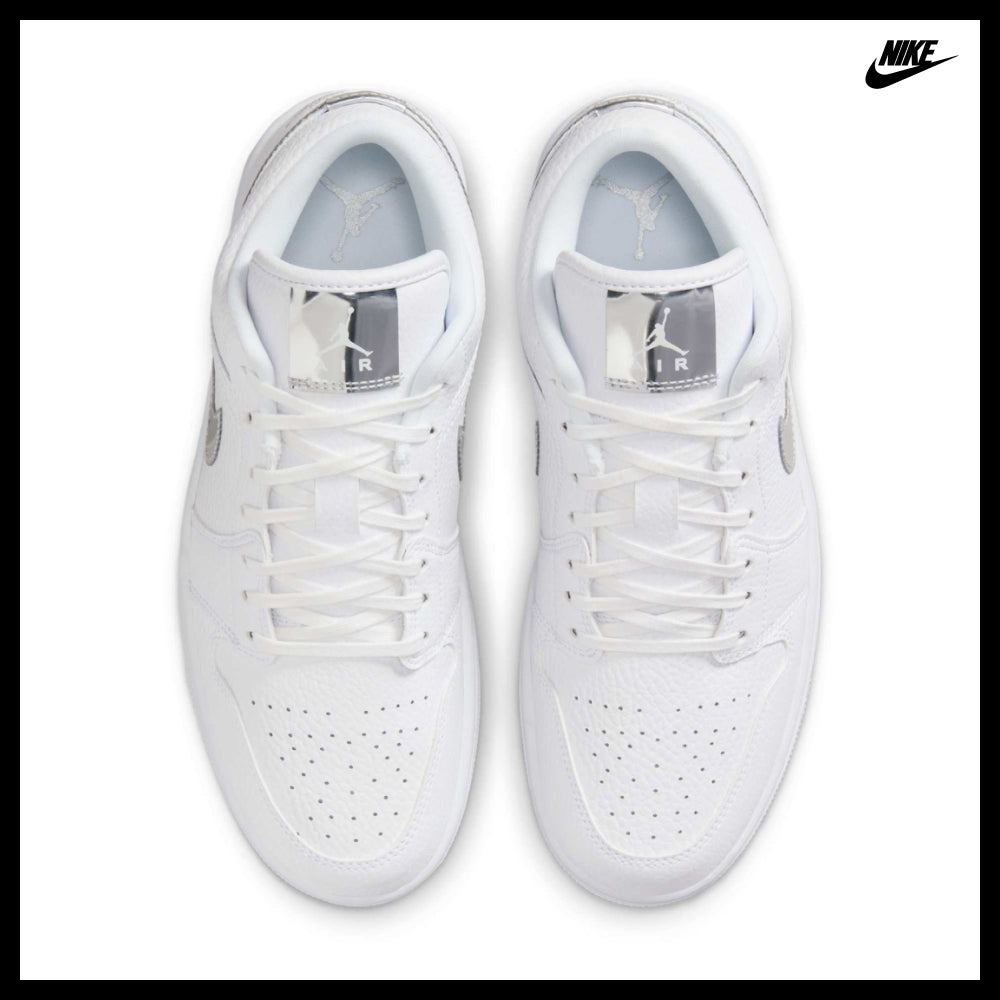 【NIKE】Air Jordan 1 Low SE W White Metallic Silver White