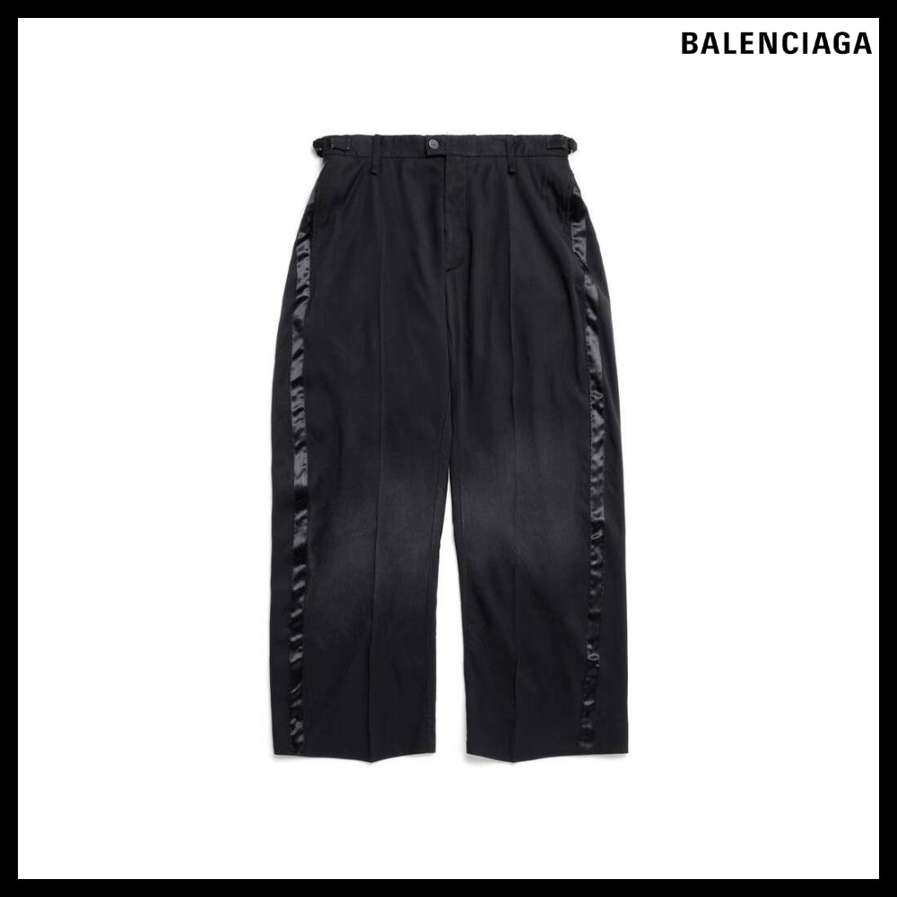 【BALENCIAGA】Skater Tuxedo Trouser Black