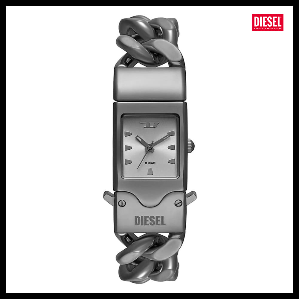 【DIESEL】DZ2227 Closer Square Women’s Metal Watch