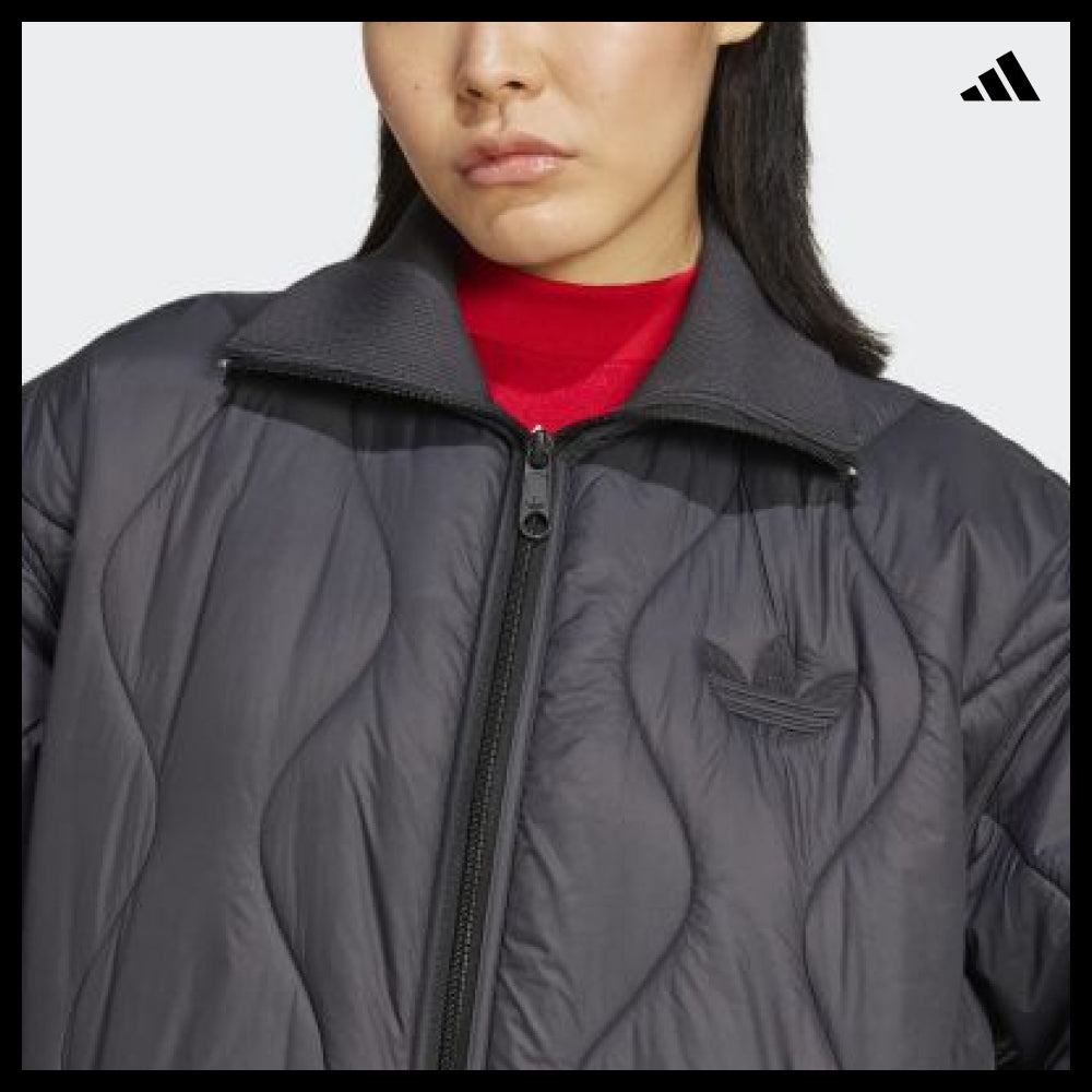 【adidas】Quilted Mid Jacket - Black