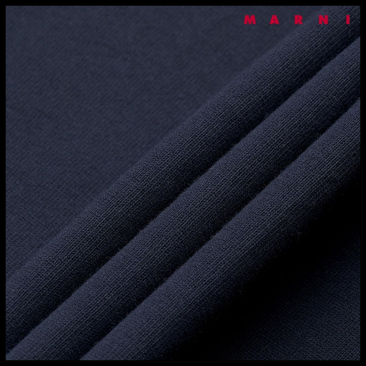【MARNI】Logo Short Sleeve T-Shirt - Blue Black