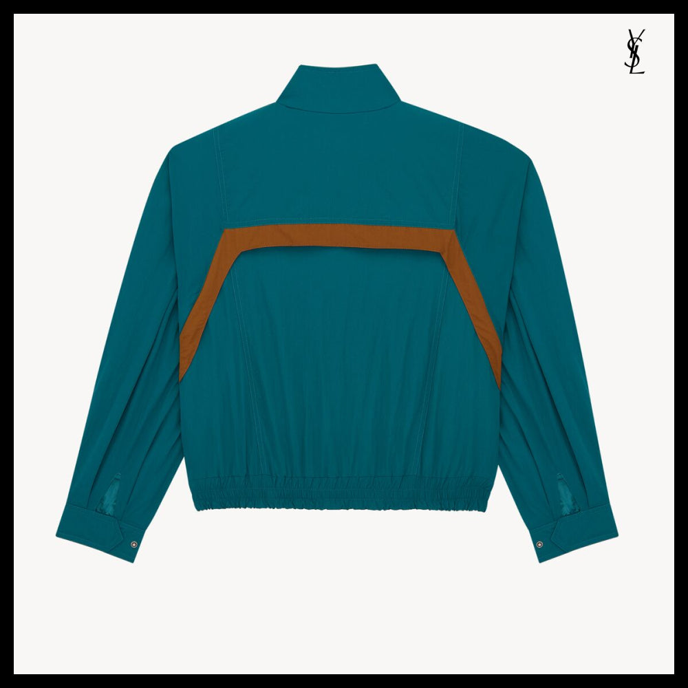 【Saint Laurent】Nylon Faille CASSANDRE Windbreaker