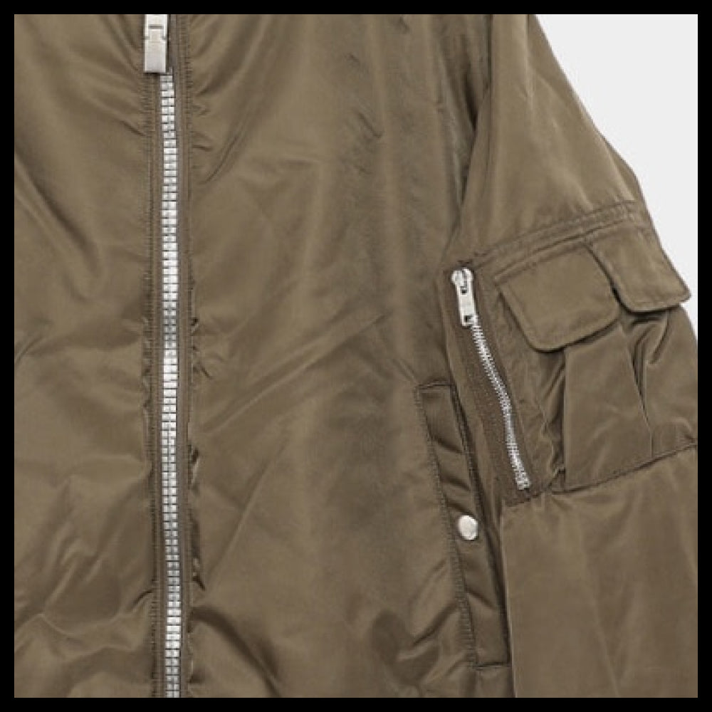 【GIVENCHY】Back logo classic nylon bomber jacket