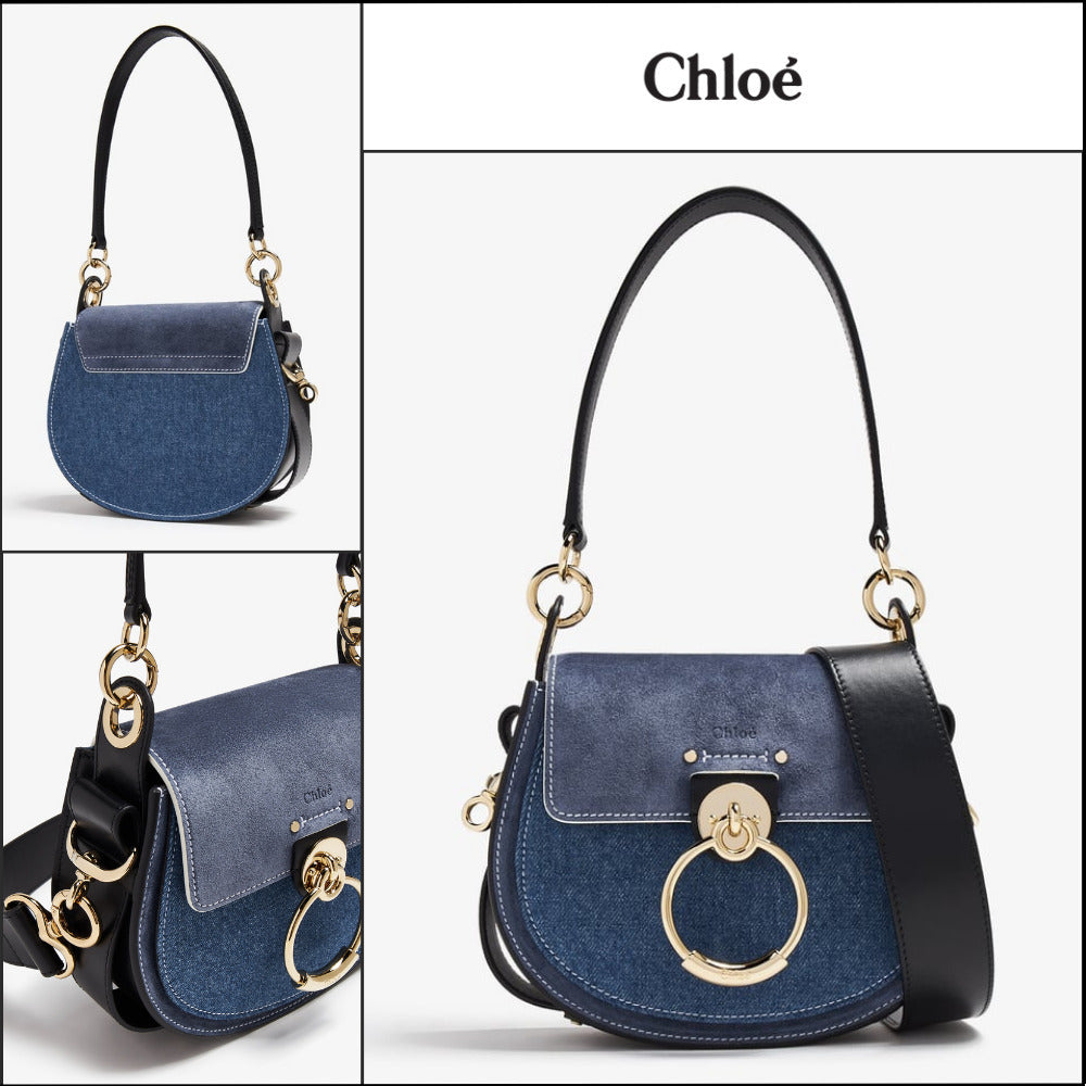 【Chloe】Tess Small Shoulder Bag Denim