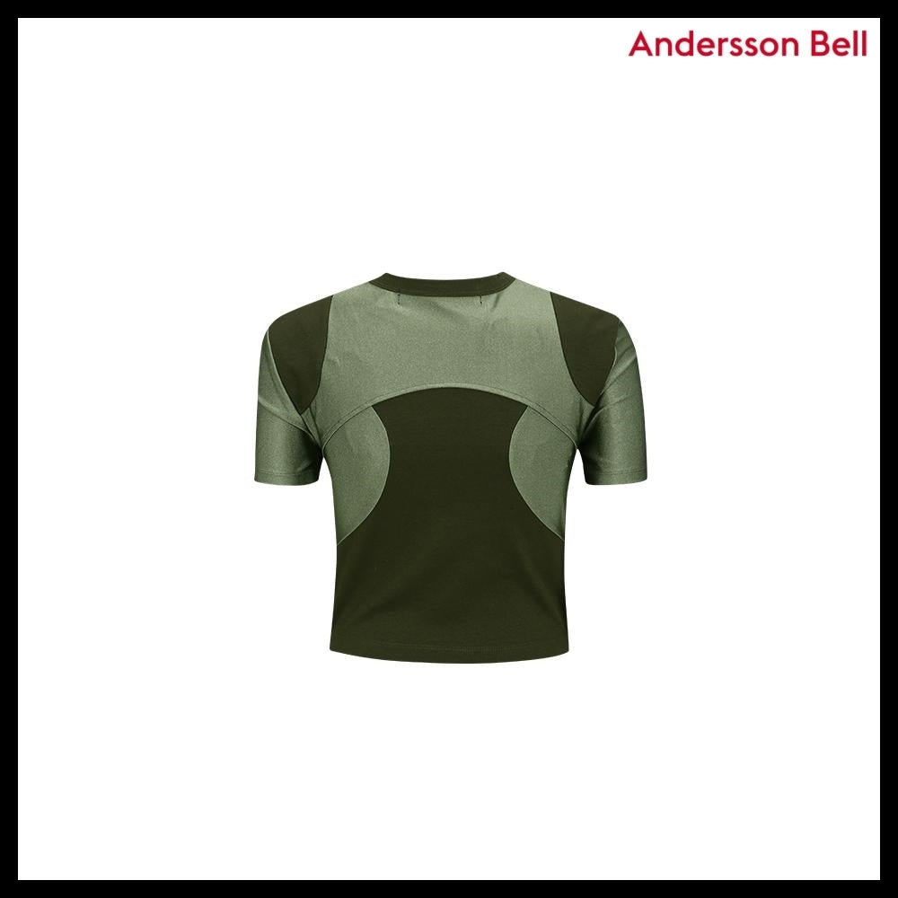 【ANDERSSON BELL】エッセンシャルカットアウトTシャツ (カーキ)