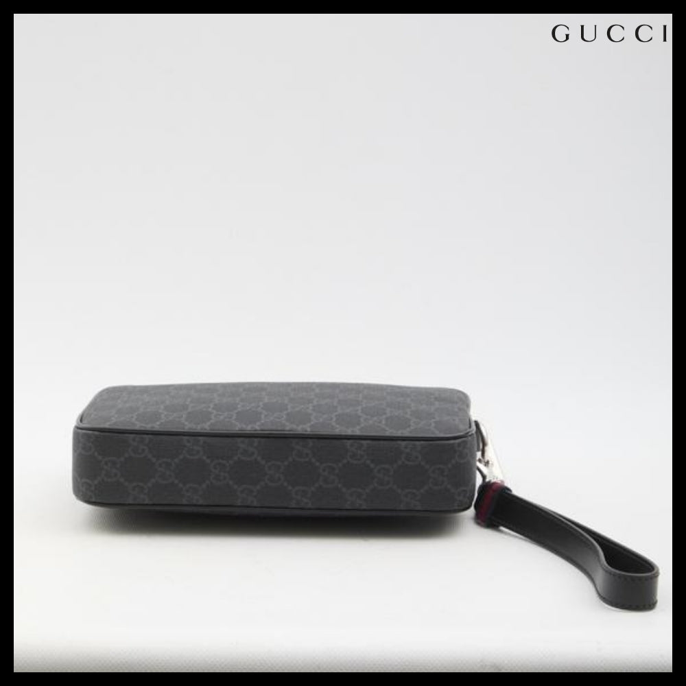 【Gucci 】GG small black clutch bag