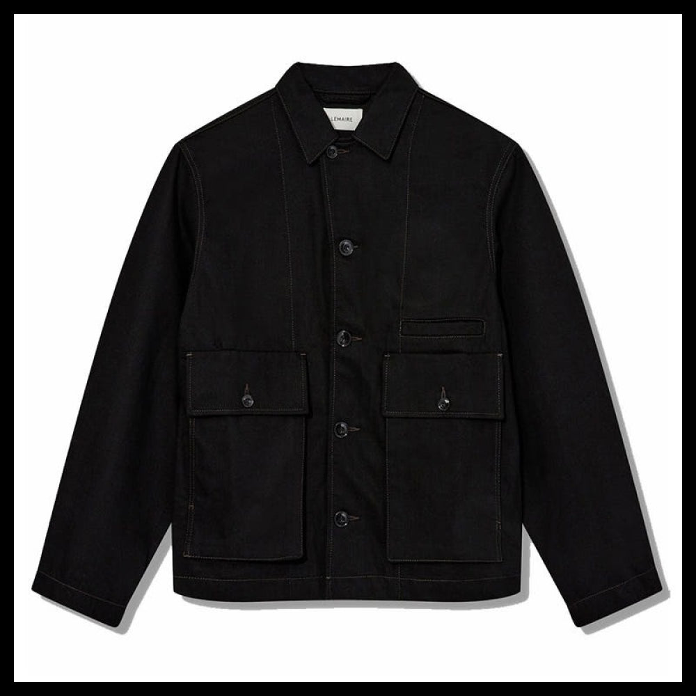 ◆LEMAIRE◆BOXY DENIM JACKET BLACK