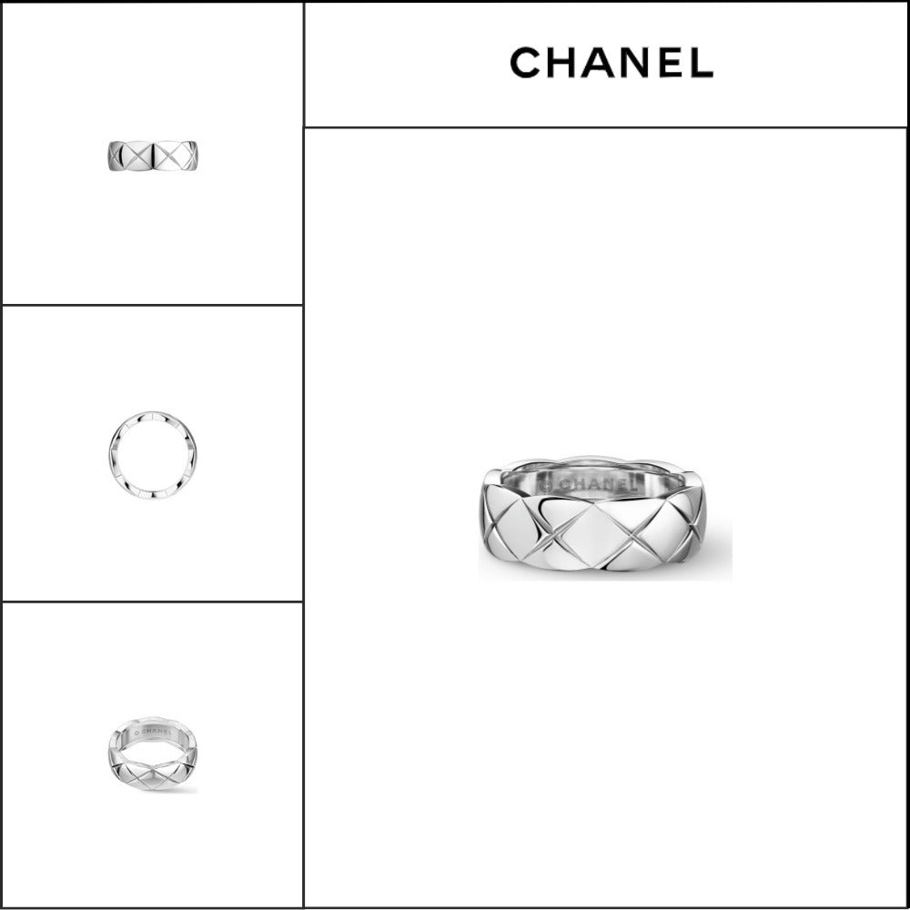 【CHANEL】COCO Crush Ring 18K White Gold Small