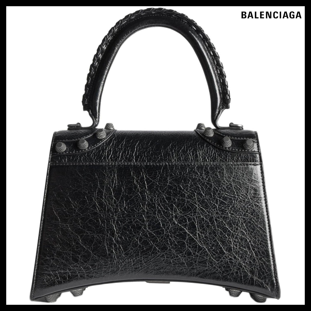 【Balenciaga X Hourglass】Le Cagole Medium Handbag Black