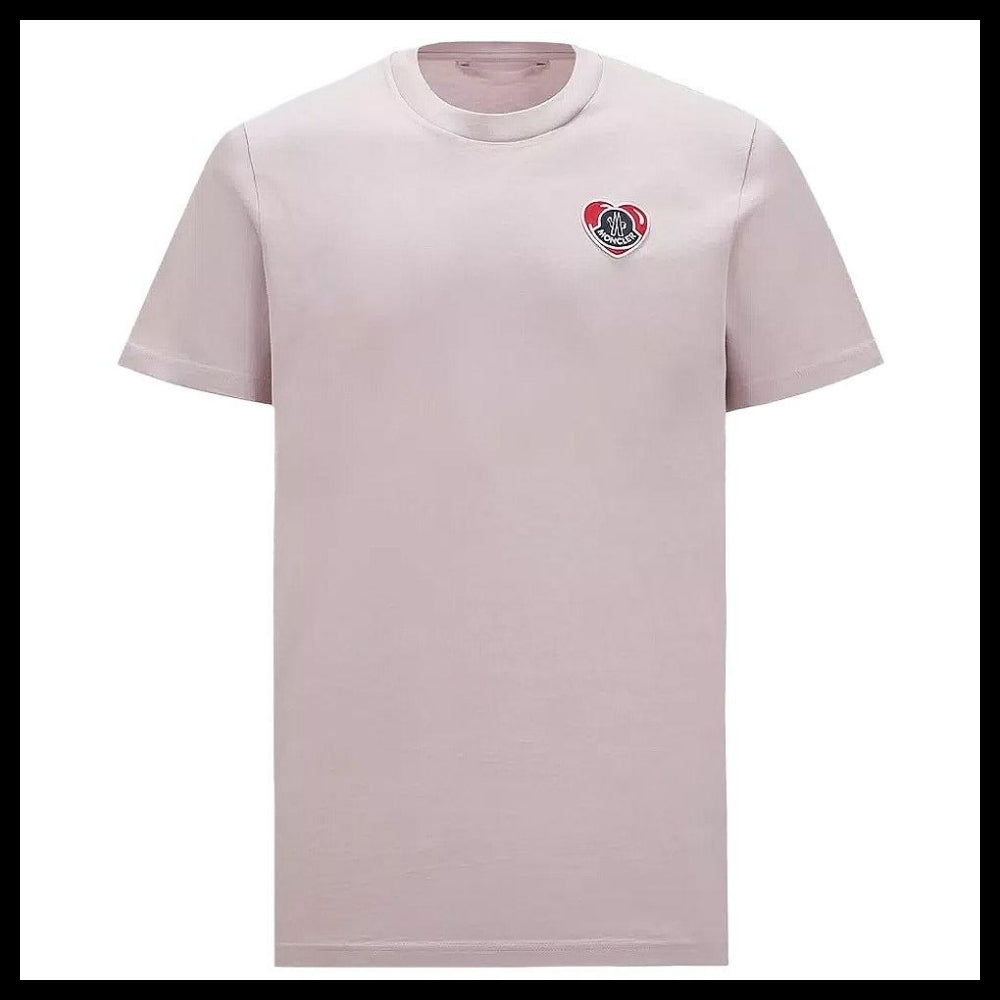 【MONCLER】24SS Men Heart Logo Patch Short Sleeve T Shirt
