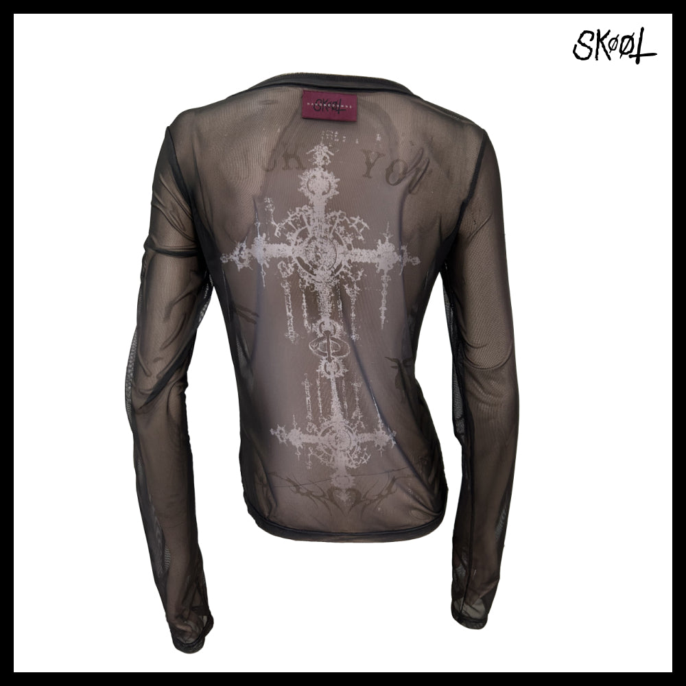 【SKOOT】Facade Mesh Shirt