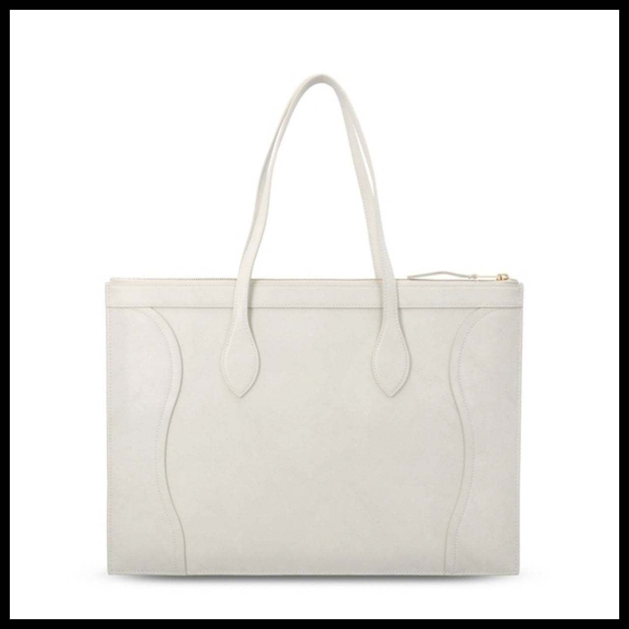 【CELINE】White Tote Bag minimal style