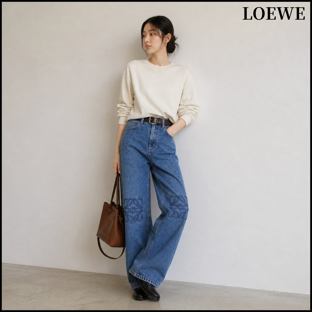 【LOEWE】Anagram Baggy Jeans