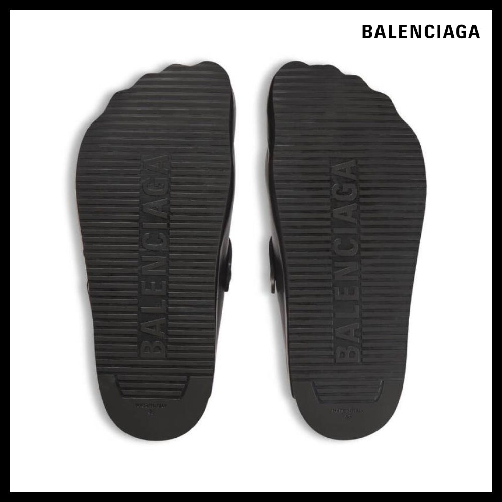 【BALENCIAGA】Sunday Mule Leather Black