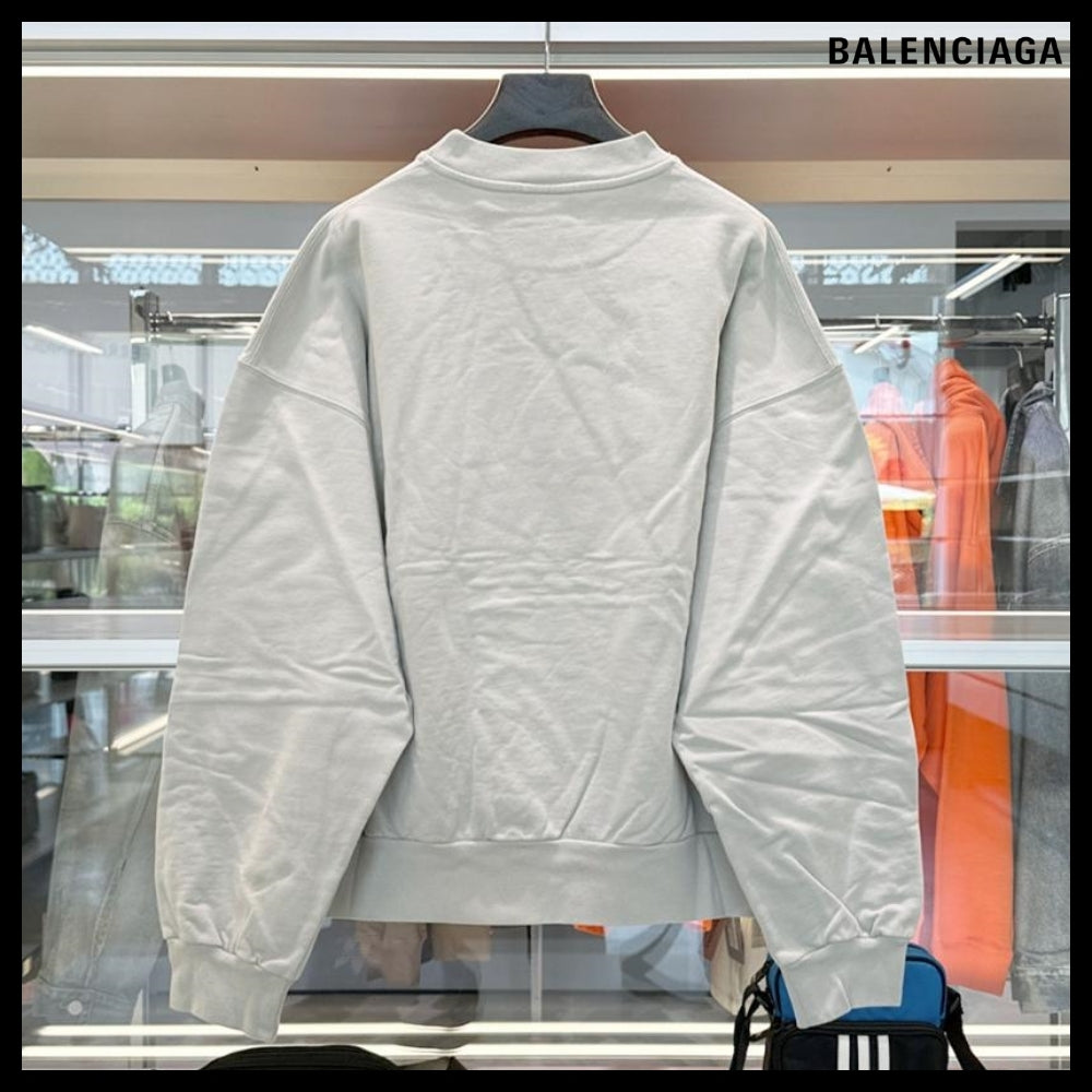 【BALENCIAGA】Cities Paris Sweatshirt Medium Fit White