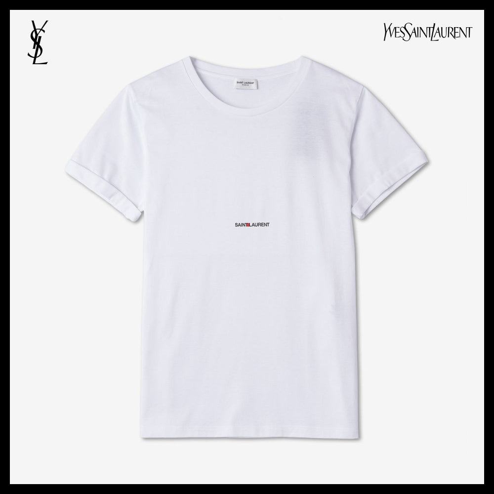 【Saint Laurent】リヴゴーシュ 半袖Tシャツ ホワイト