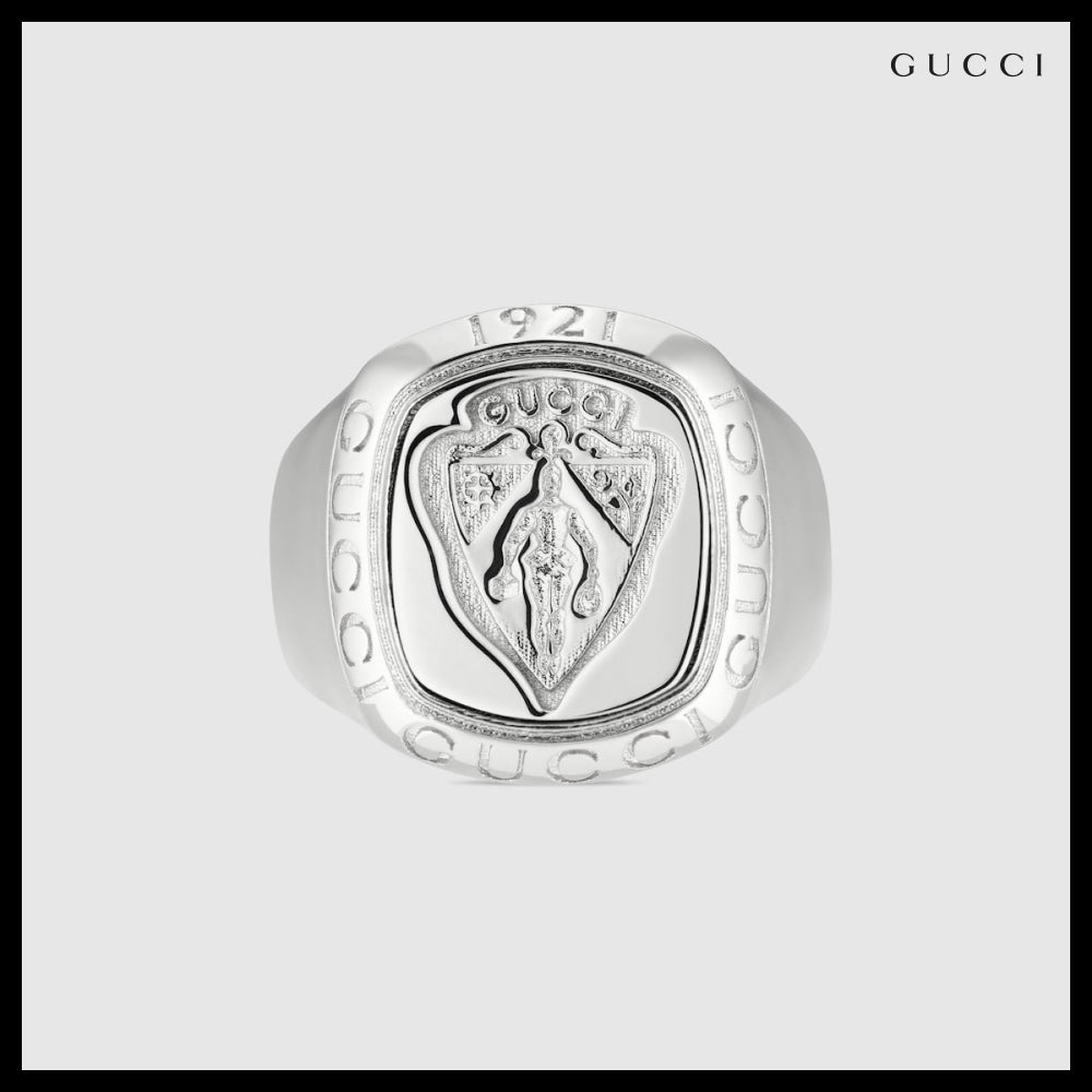【GUCCI】Crest Signet Ring 0926