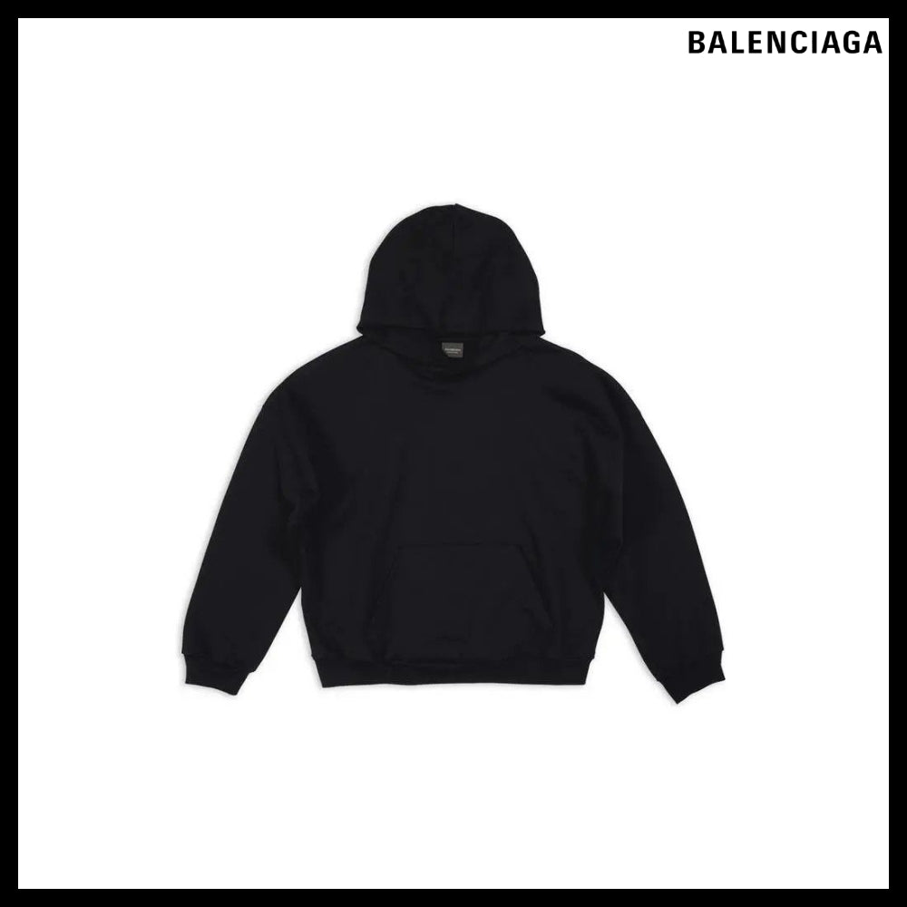 【BALENCIAGA】Hoodie Medium Fit Black