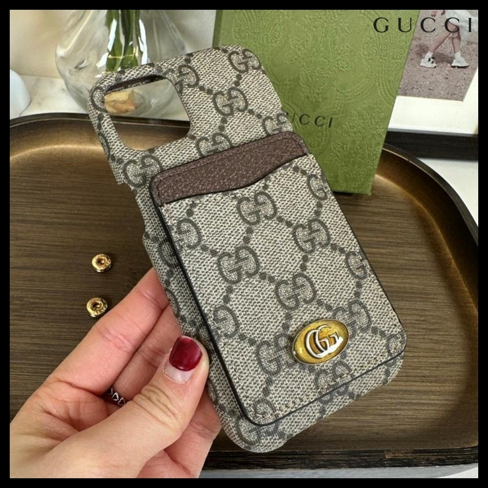 【GUCCI】Supreme Ophidia Card Holder iPhone 13 Case