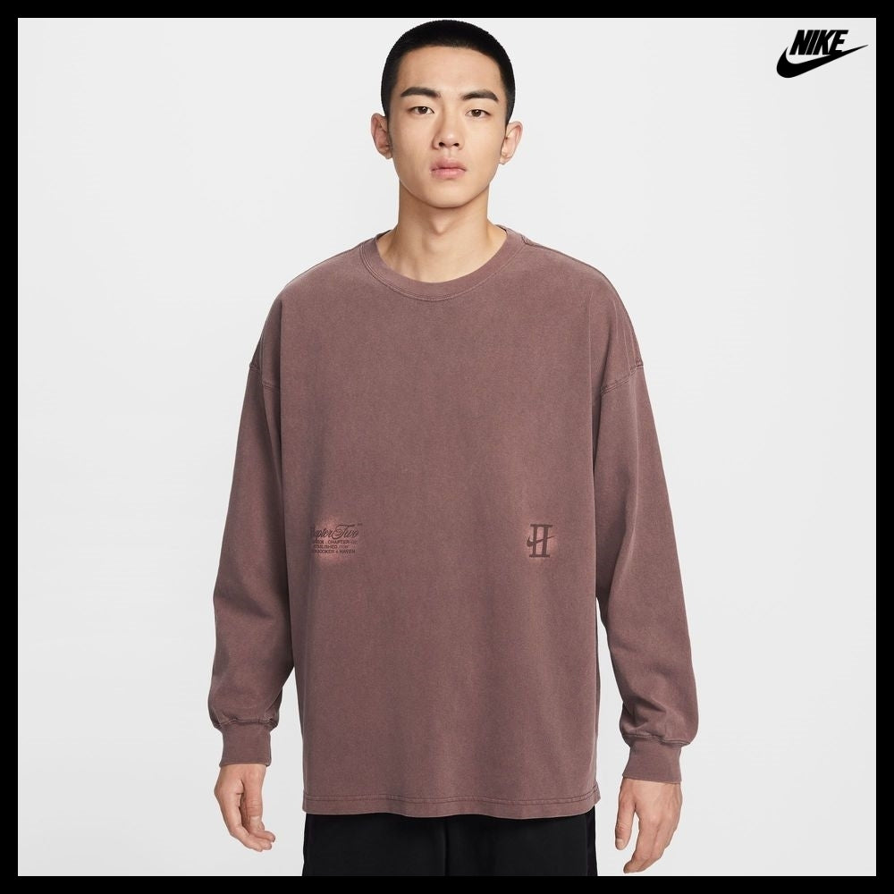 【NIKE】 Book Long-Sleeve Basketball T-Shirt Tattoo