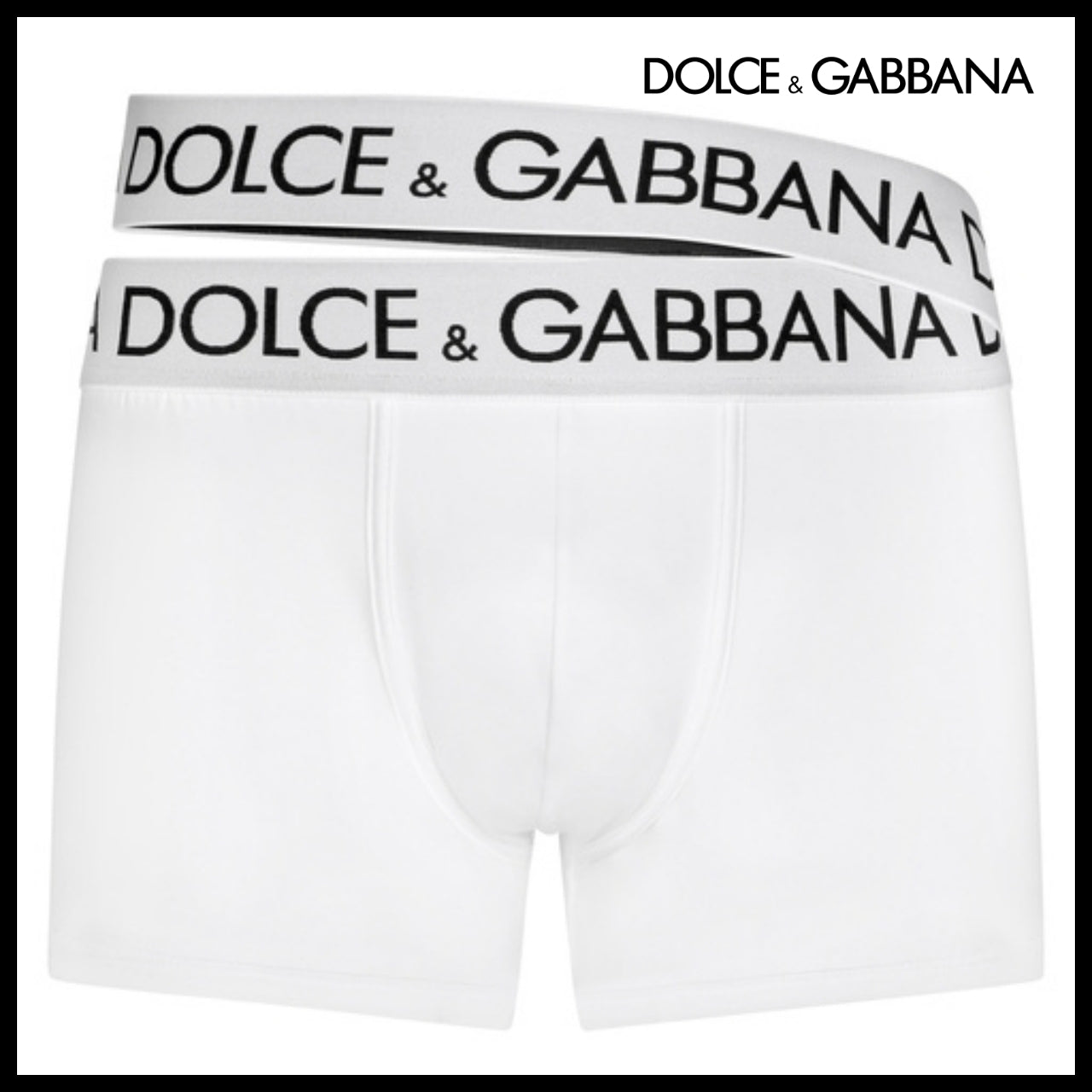 【Dolce & Gabbana】TWO-WAY STRETCH JERSEY BOXERS WITH DOUBLE