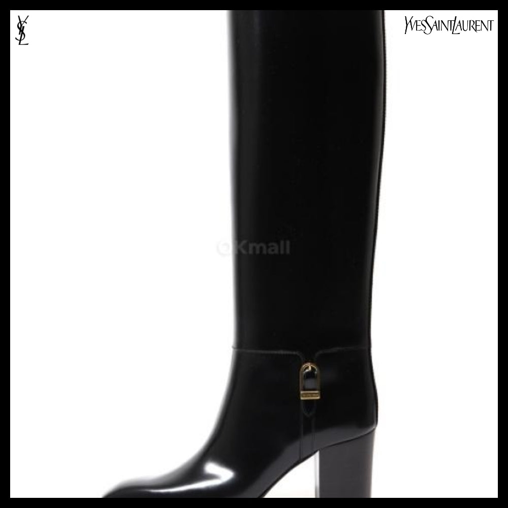 【SAINT LAURENT PARIS】Smooth Leather JULIA Boots