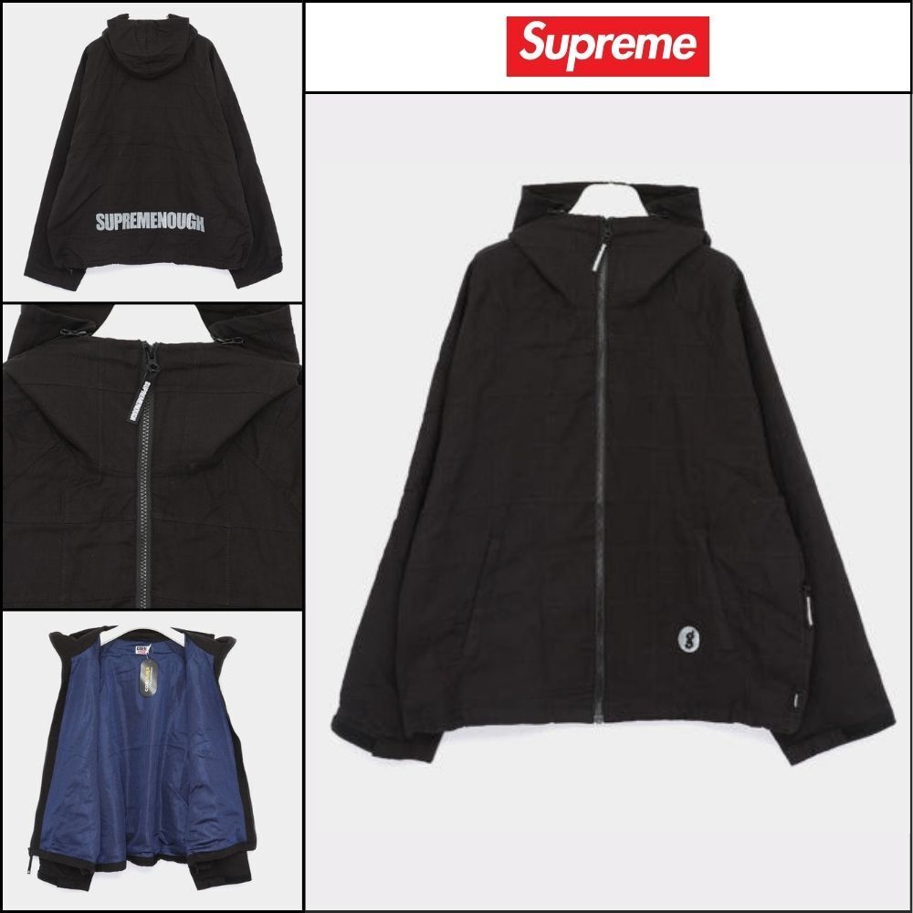 【100%正規品保証 Supreme】 Patchwork Madras Hooded Jacket