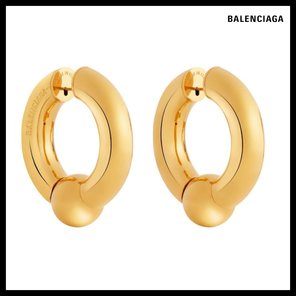 ★BALENCIAGAアウトレット セール ★Mega Earrings in Gold