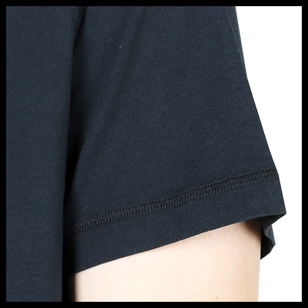 【STONE ISLAND】Logo Print Cotton Jersey T-Shirt Navy