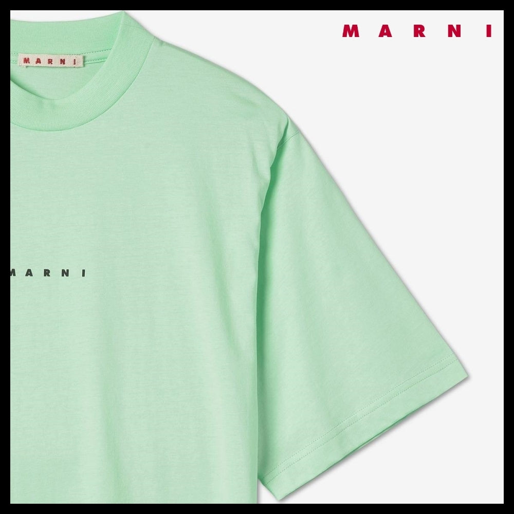 【MARNI】LOGO SHORT SLEEVE T SHIRT SPRING GREEN