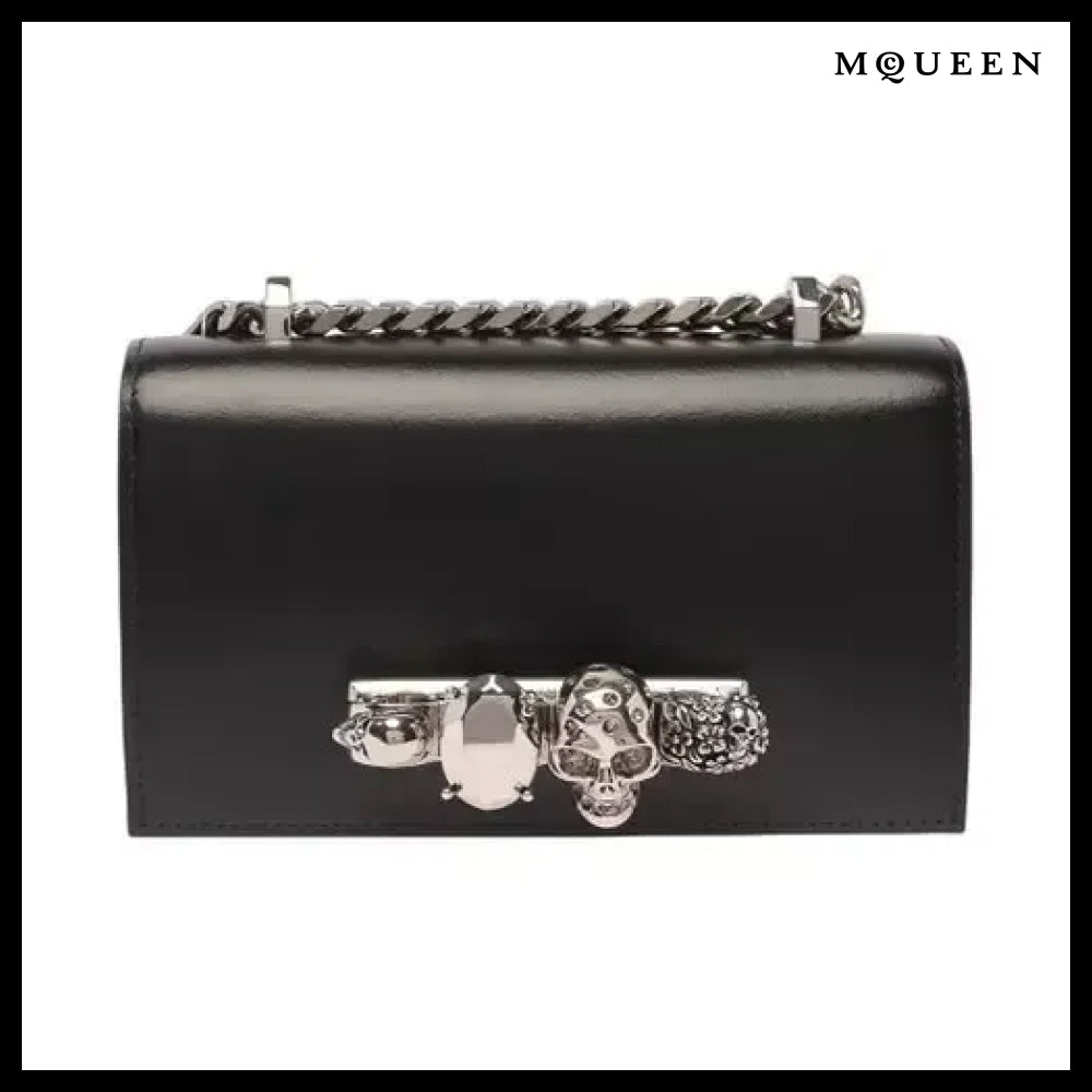 【alexander mcqueen】Jewelled Satchel Mini Shoulder Bag